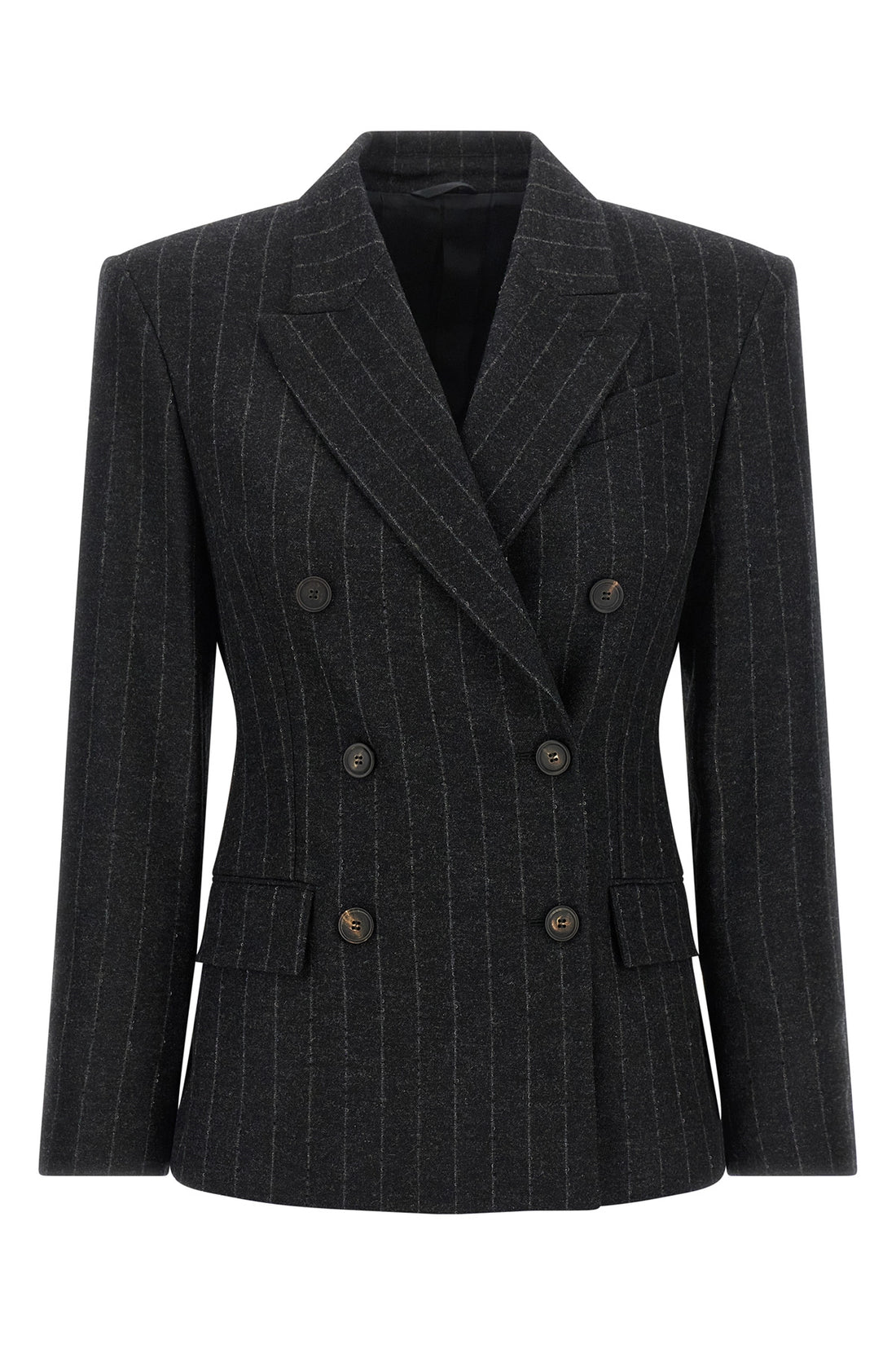 BRUNELLO CUCINELLI 42 the brunello cucinelli double-breasted blazer reinterprets the codes of classic