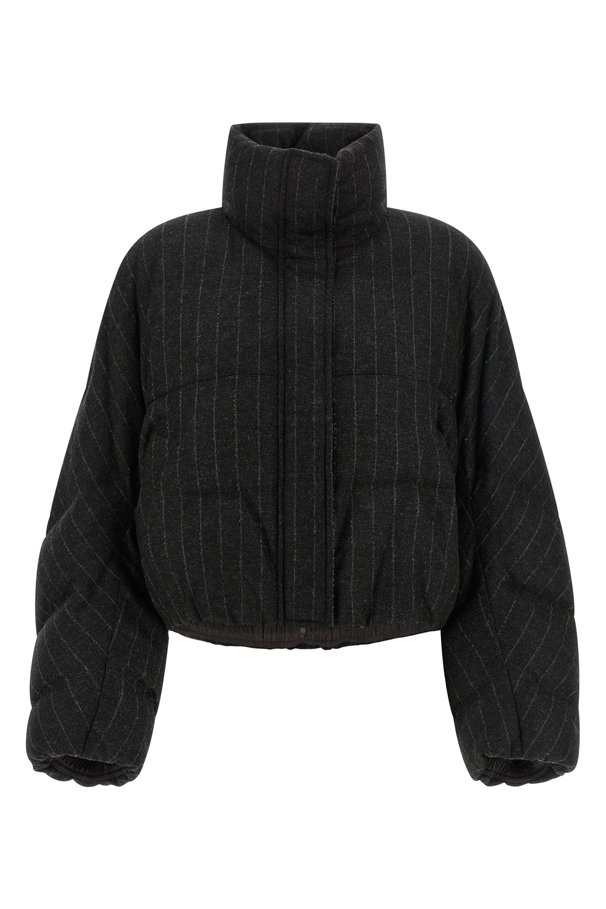 brunello cucinelli down padded down jacket redefines the codes of outerwear thro