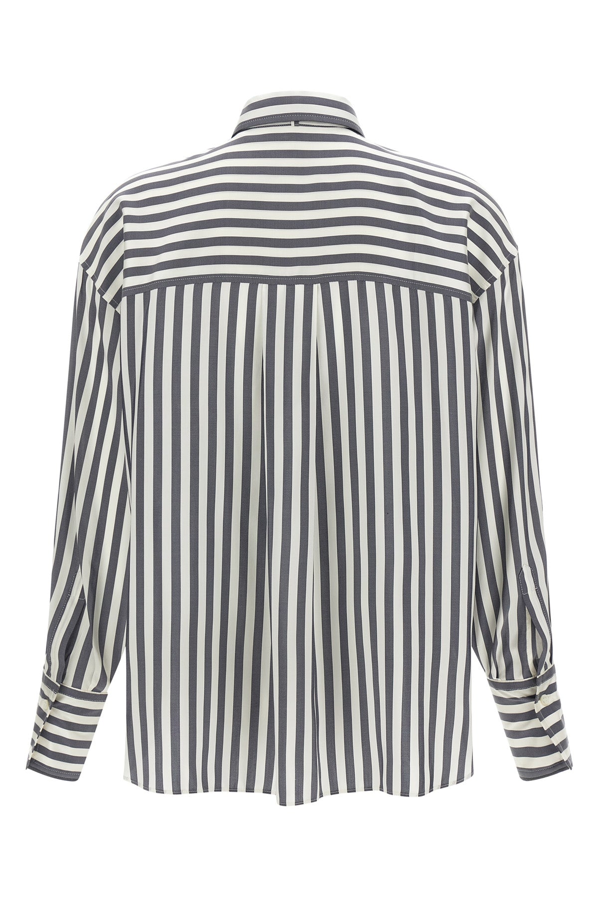 the brunello cucinelli pure silk shirt reinterprets the codes of classic tailori