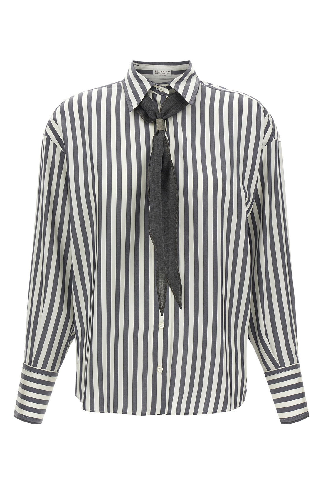 BRUNELLO CUCINELLI M the brunello cucinelli pure silk shirt reinterprets the codes of classic tailori