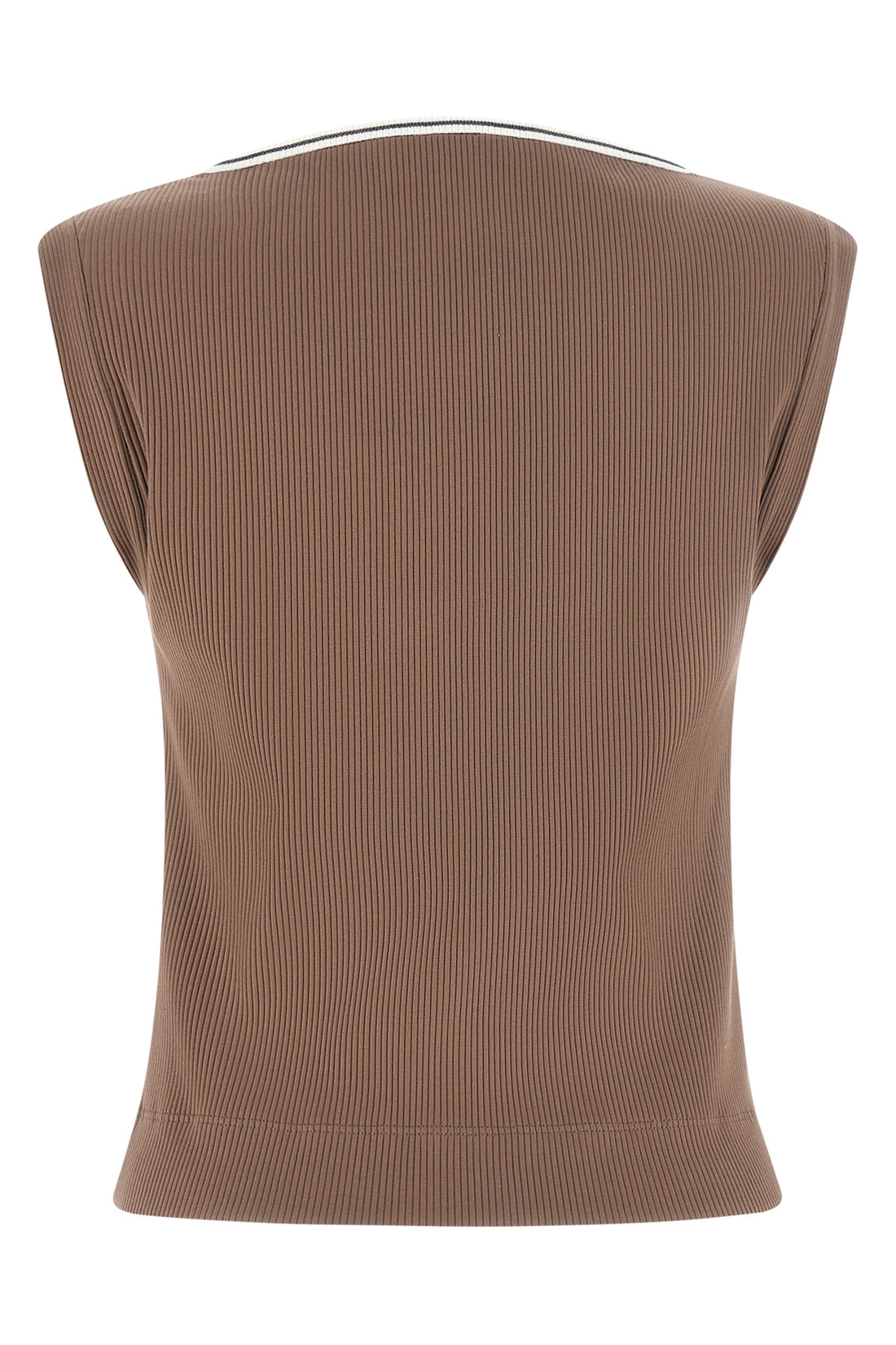 BRUNELLO CUCINELLI L ribbed stretch cotton jersey tank top