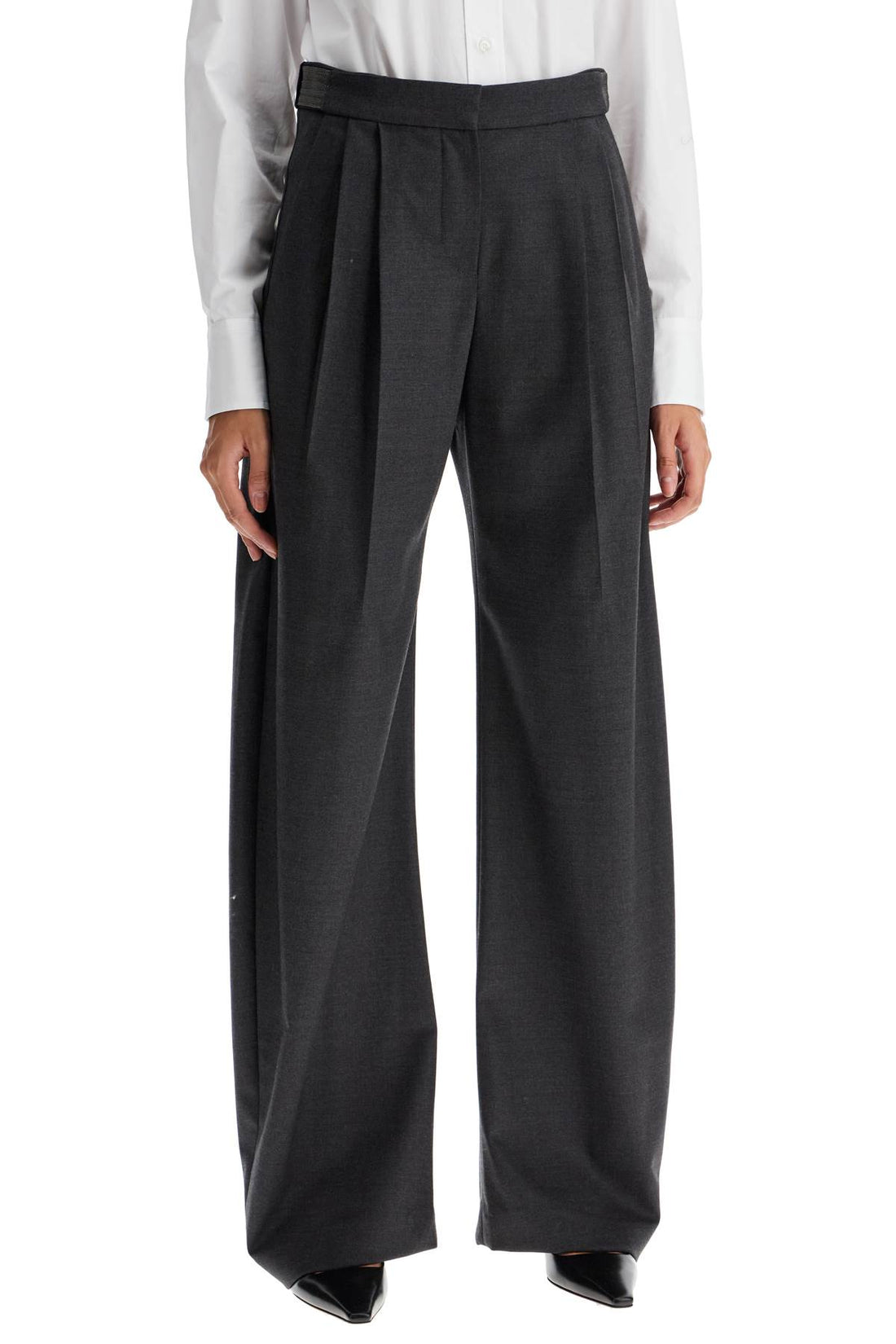 stretch wool trousers for men/w