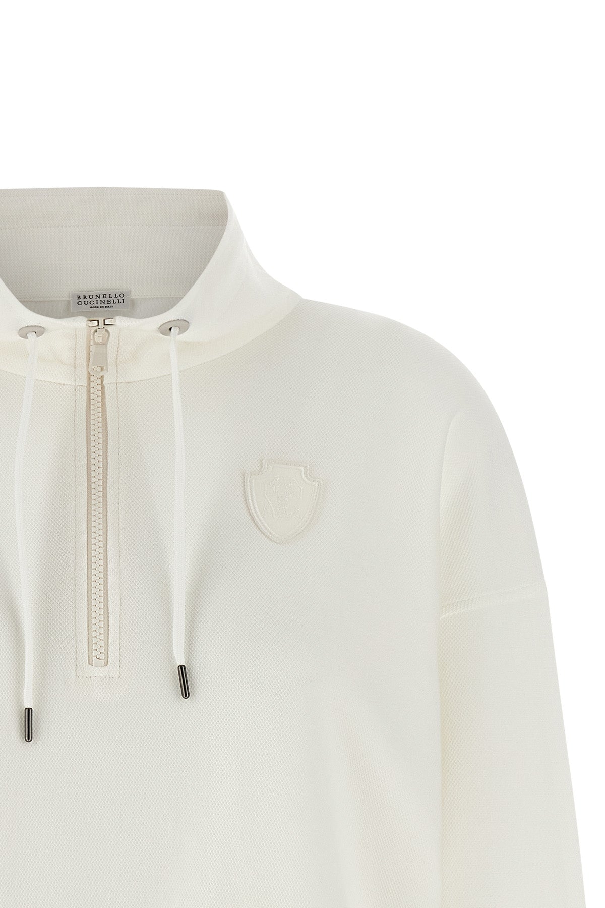piqué cotton sweatshirt