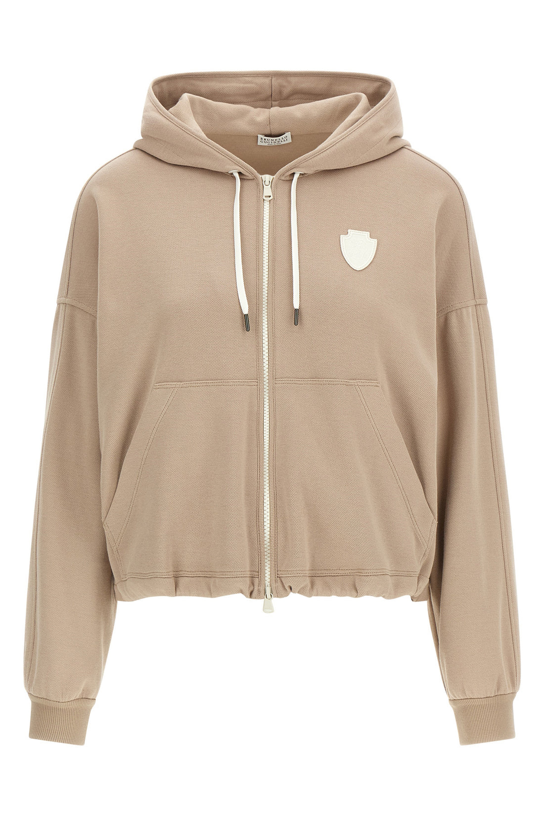 BRUNELLO CUCINELLI XS piqué cotton hoodie