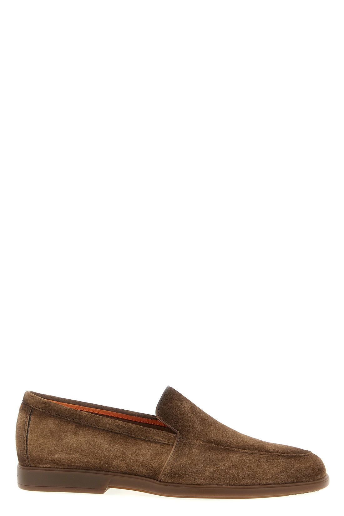 SANTONI 8 malibu suede loafers