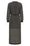 sparkling mohair and wool blend mesh knit midi dress woven