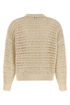 the brunello cucinelli dazzling braids mesh sweater exemplifies the brands ma