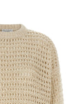 the brunello cucinelli dazzling braids mesh sweater exemplifies the brands ma
