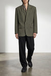 dawn rimini single-breasted virgin wool marzotto blazer