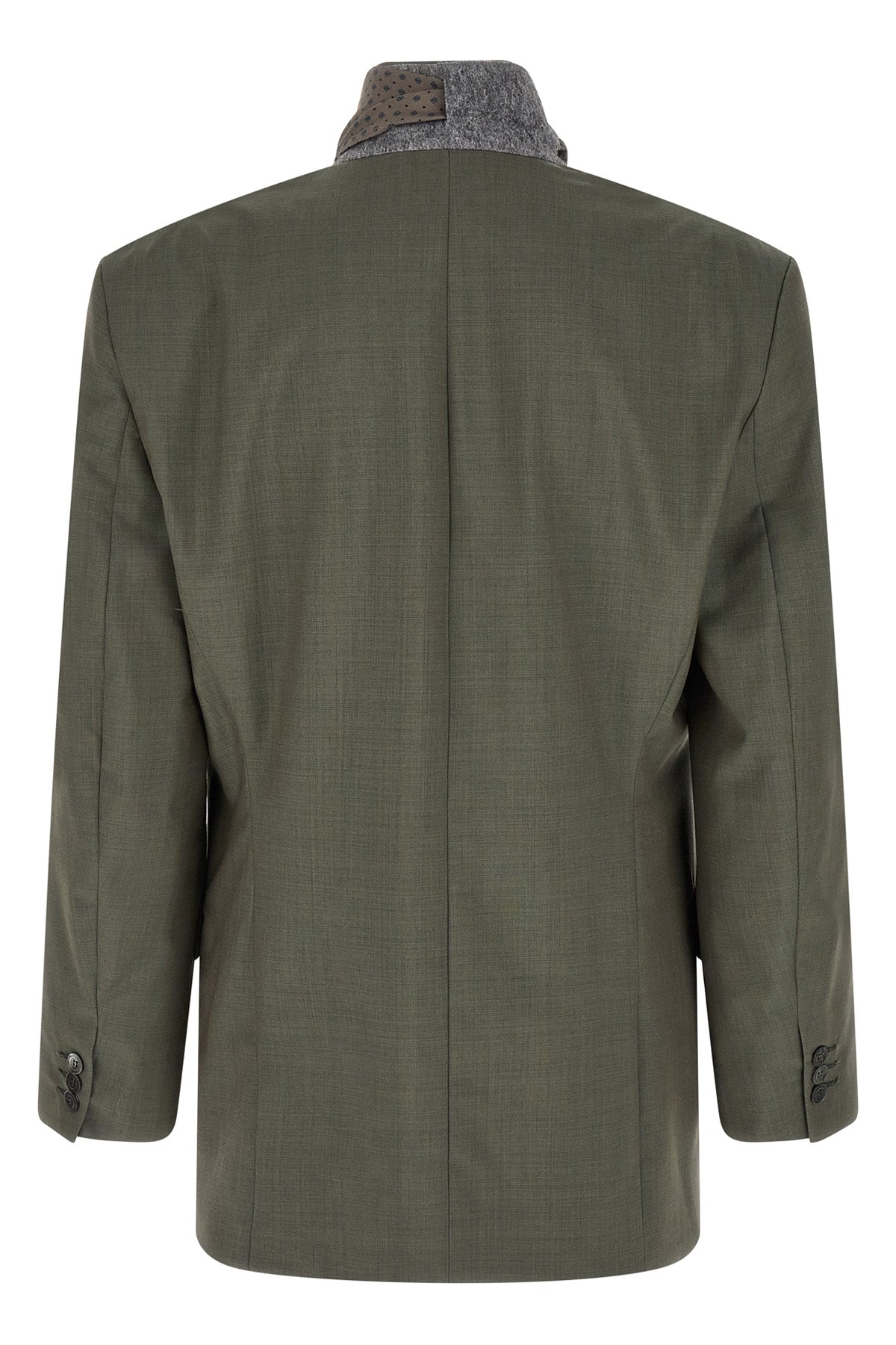 dawn rimini single-breasted virgin wool marzotto blazer