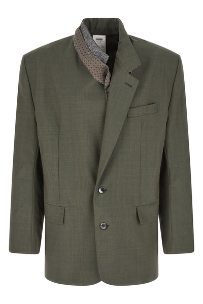 dawn rimini single-breasted virgin wool marzotto blazer
