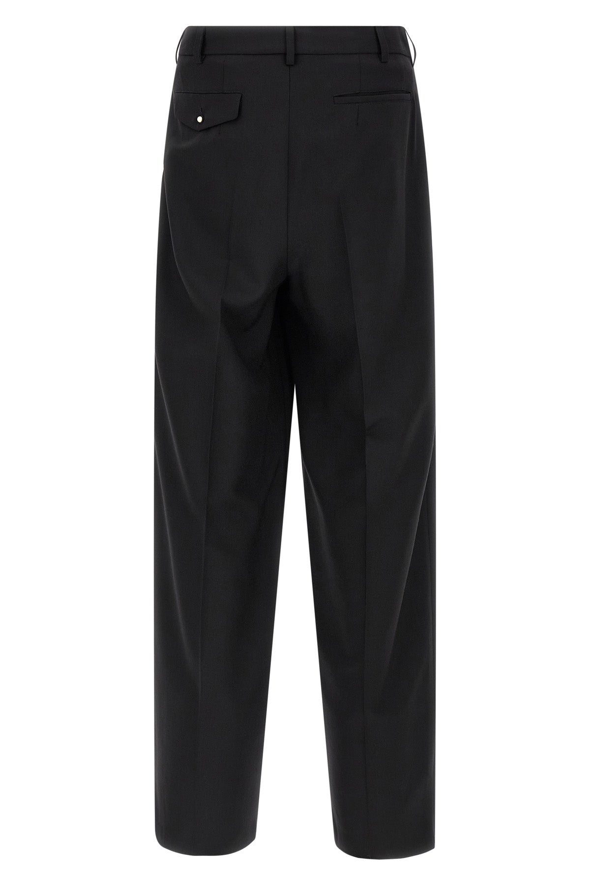 classic zip double pince cool wool pants