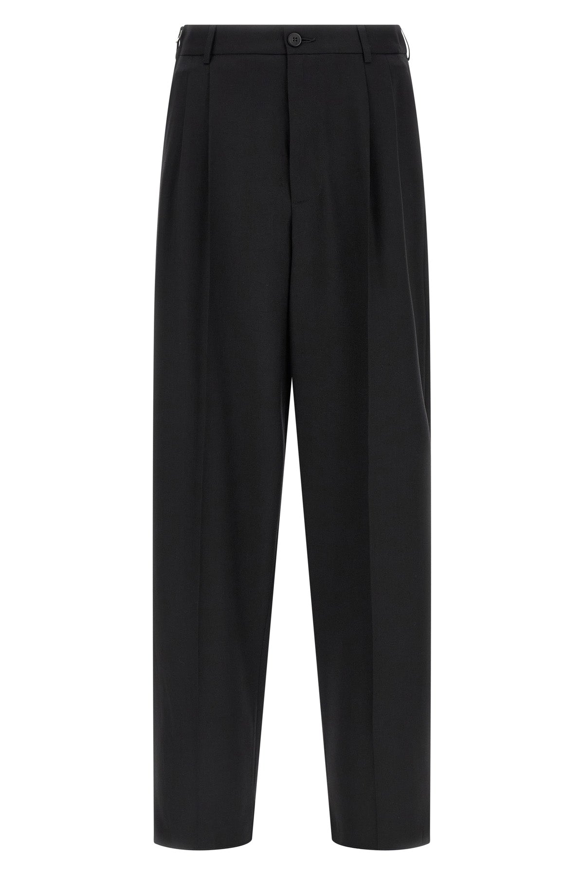 classic zip double pince cool wool pants