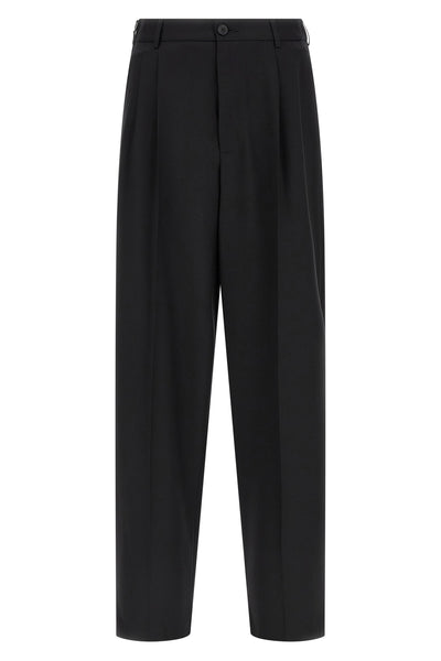 classic zip double pince cool wool pants