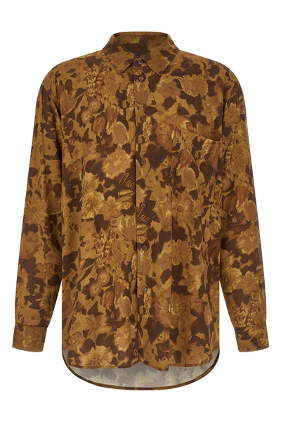 all-over lightweight viscose print shirt