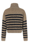 striped wool and cashmere blend sweater