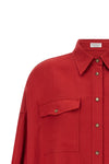 linen blend twill shirt