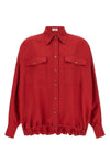 linen blend twill shirt