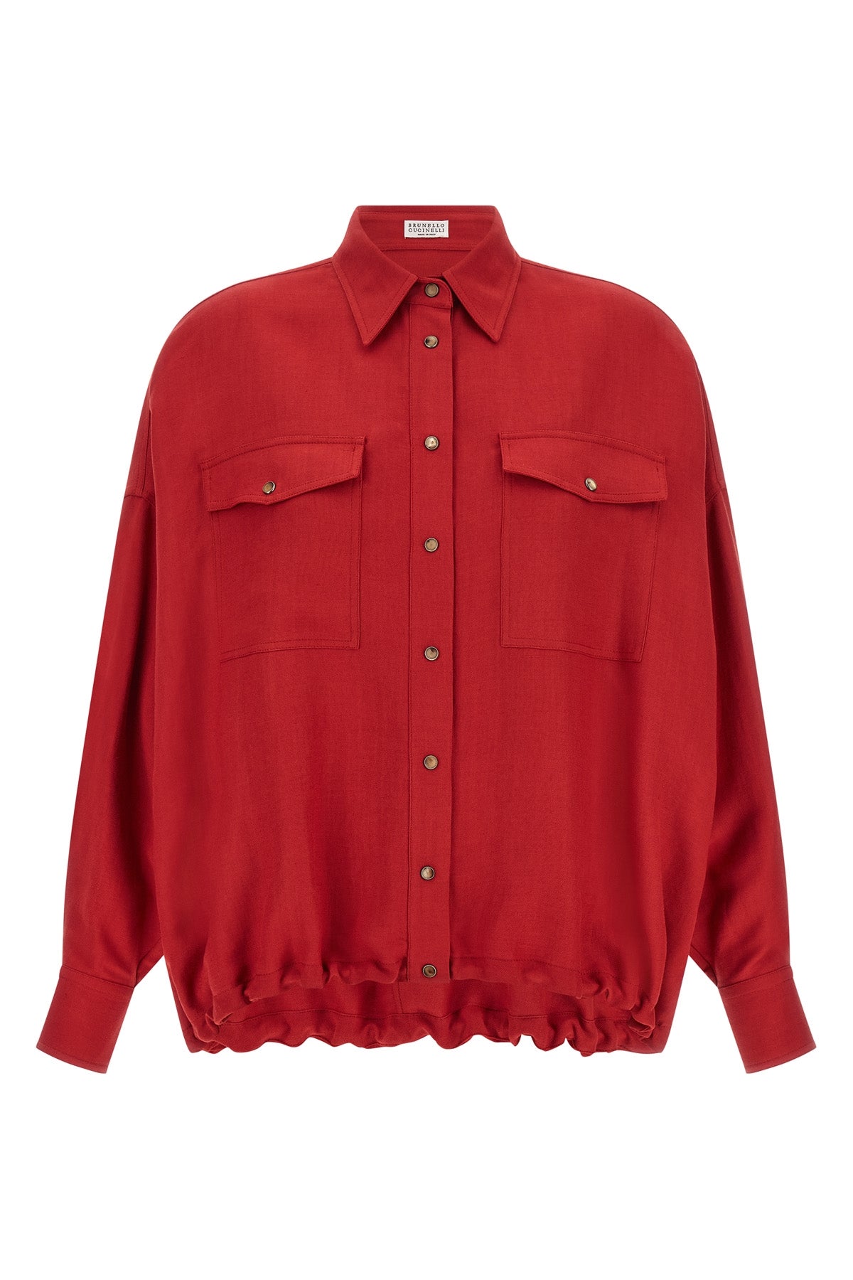 linen blend twill shirt