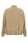 fluid viscose and linen twill shirt