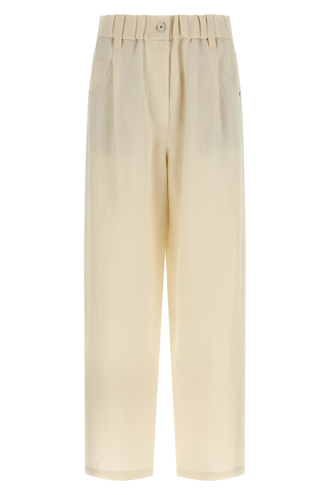 BRUNELLO CUCINELLI 42 five-pocket pants in linen blend