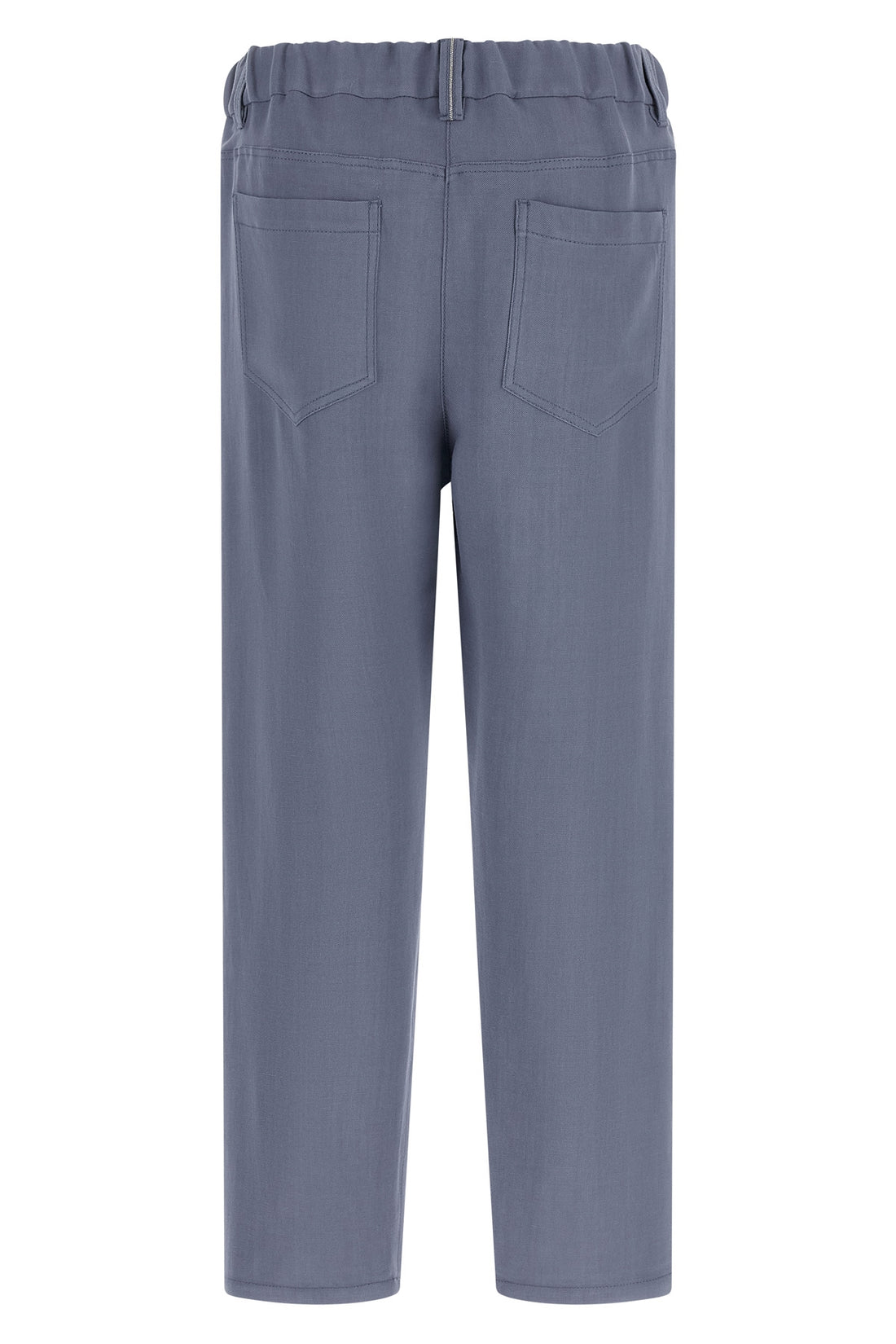 BRUNELLO CUCINELLI 42 baggy viscose and linen fluid twill pants