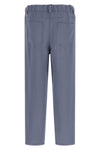 baggy viscose and linen fluid twill pants