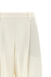sartorial-inspired fluid linen blend twill pants
