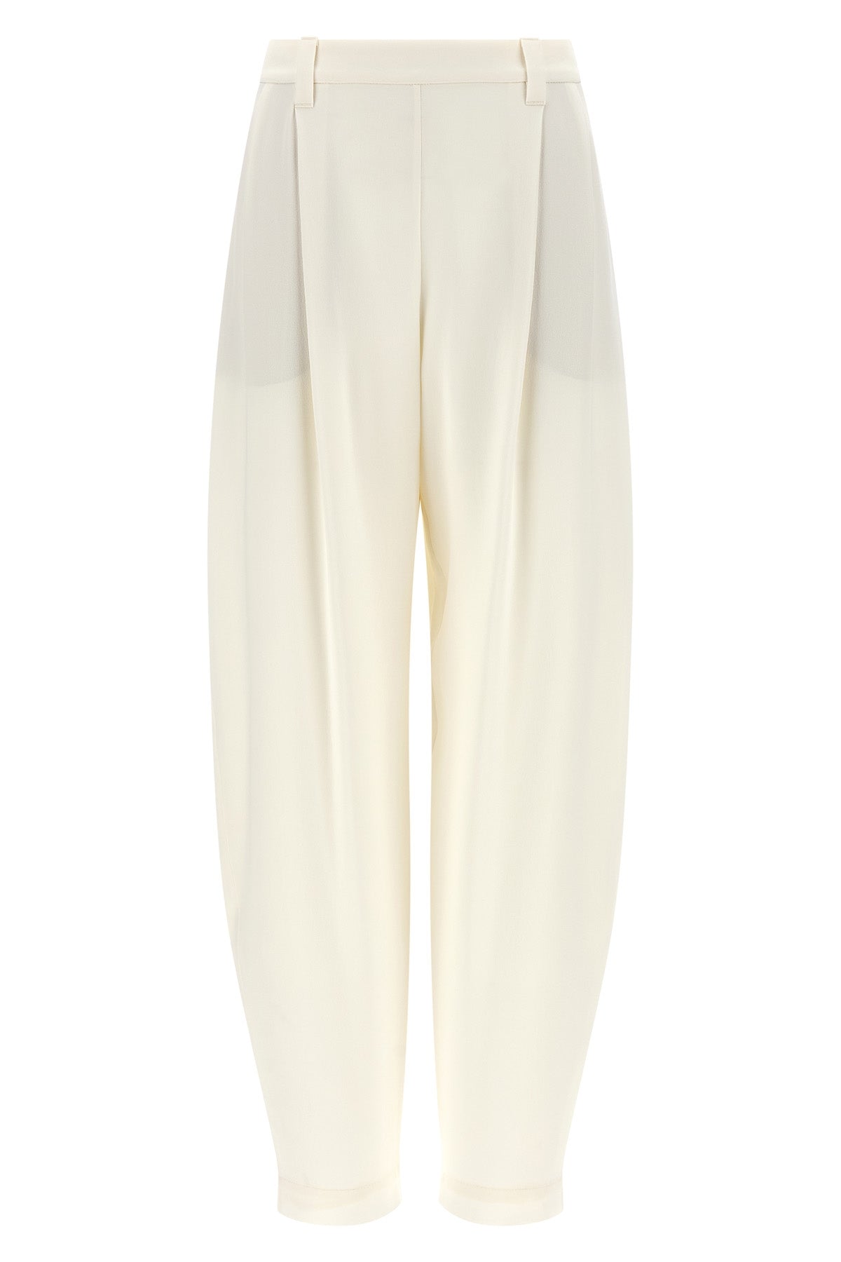sartorial-inspired fluid linen blend twill pants