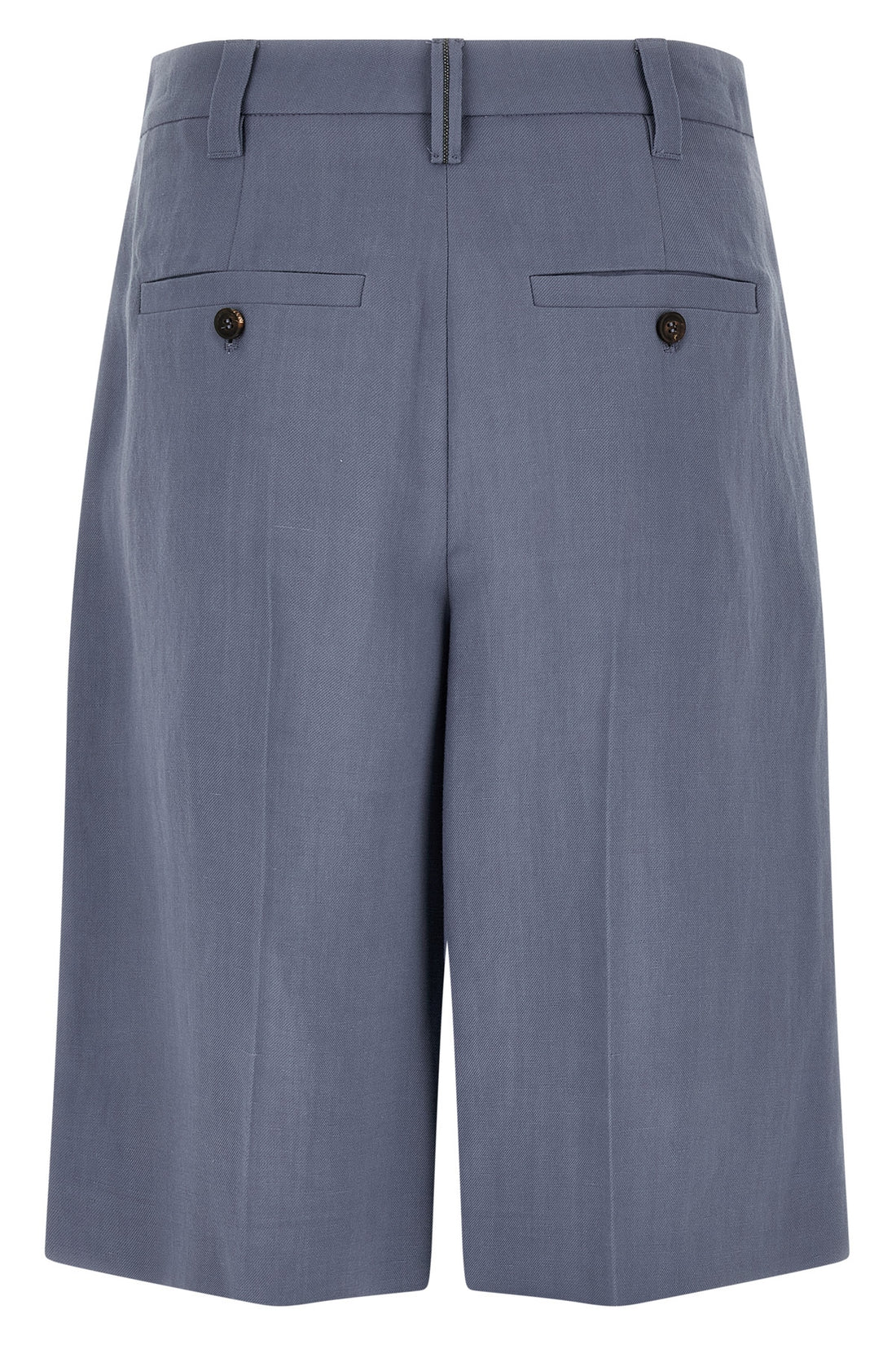 BRUNELLO CUCINELLI 38 sartorial bermuda shorts in viscose and linen fluid twill