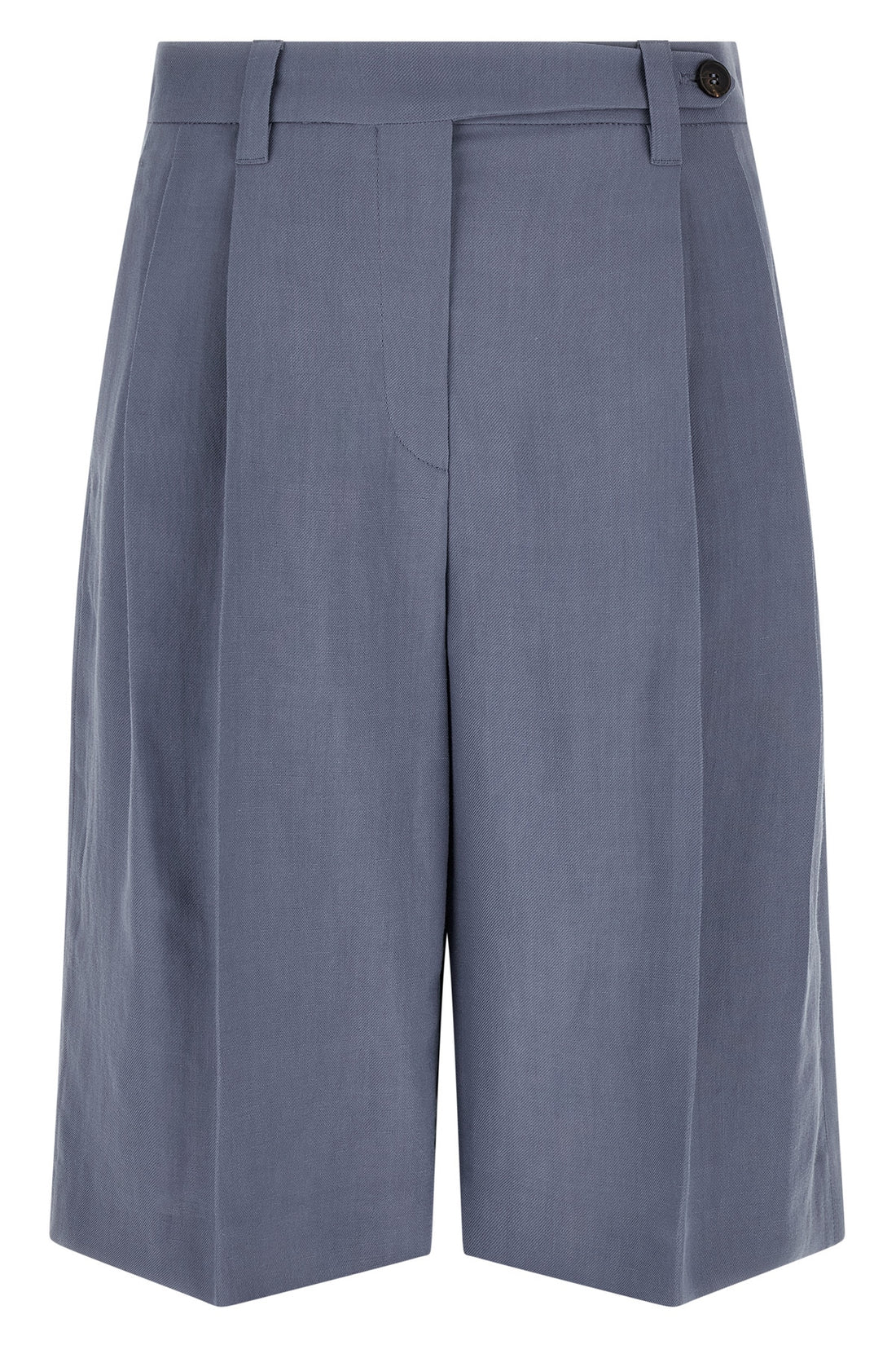 BRUNELLO CUCINELLI 38 sartorial bermuda shorts in viscose and linen fluid twill