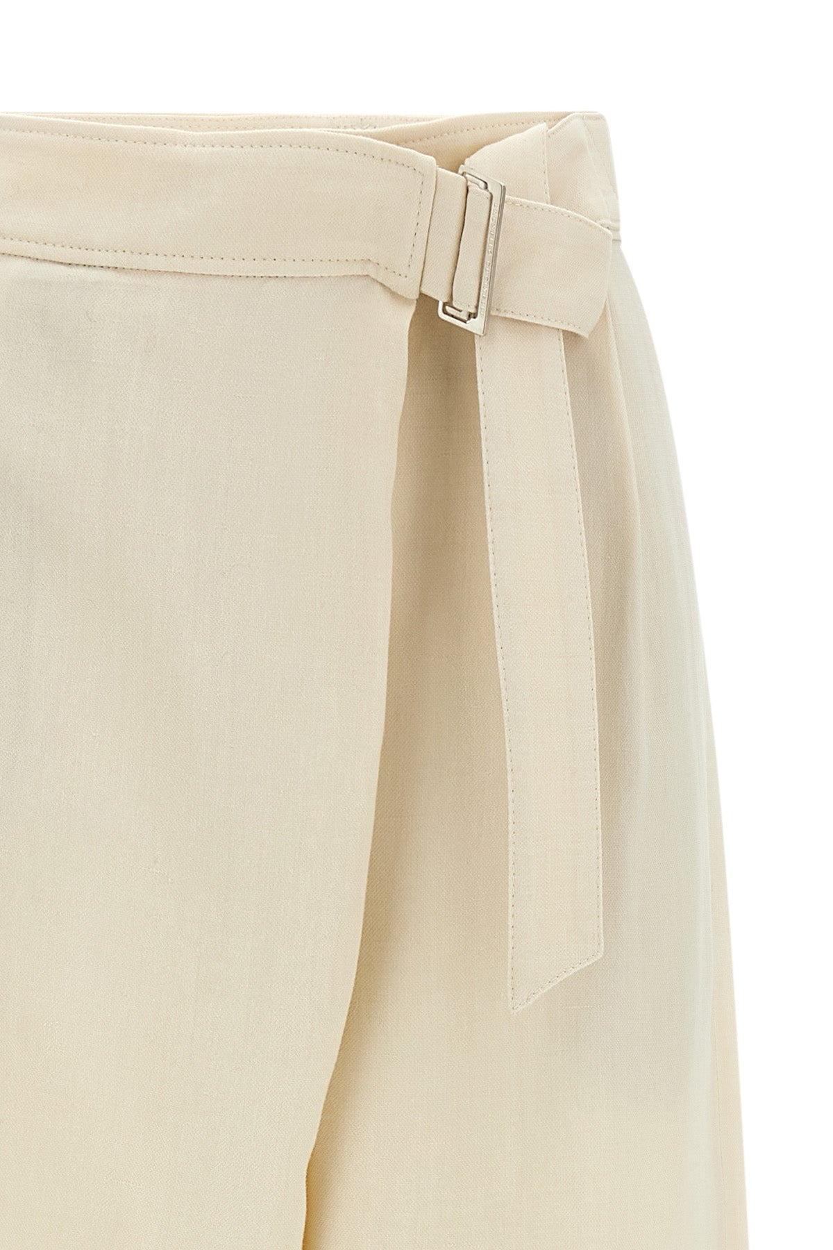 palazzo pants in linen blend