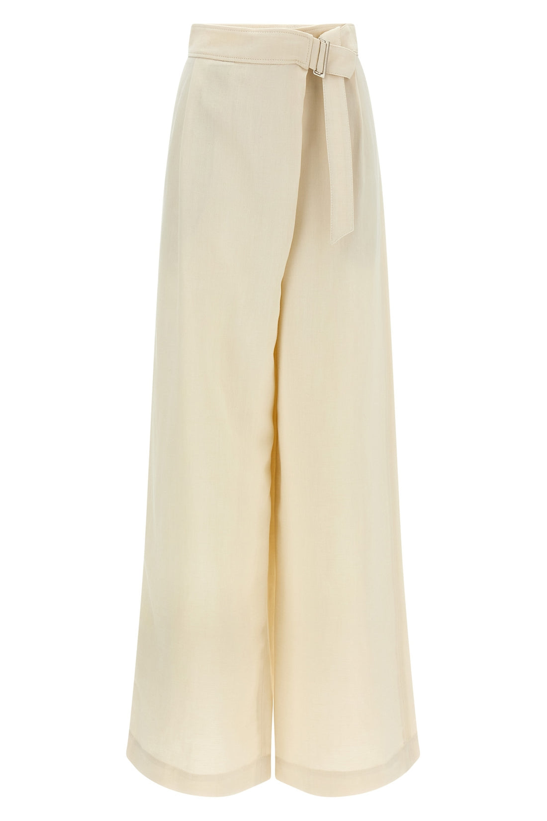 BRUNELLO CUCINELLI 42 palazzo pants in linen blend