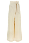 palazzo pants in linen blend