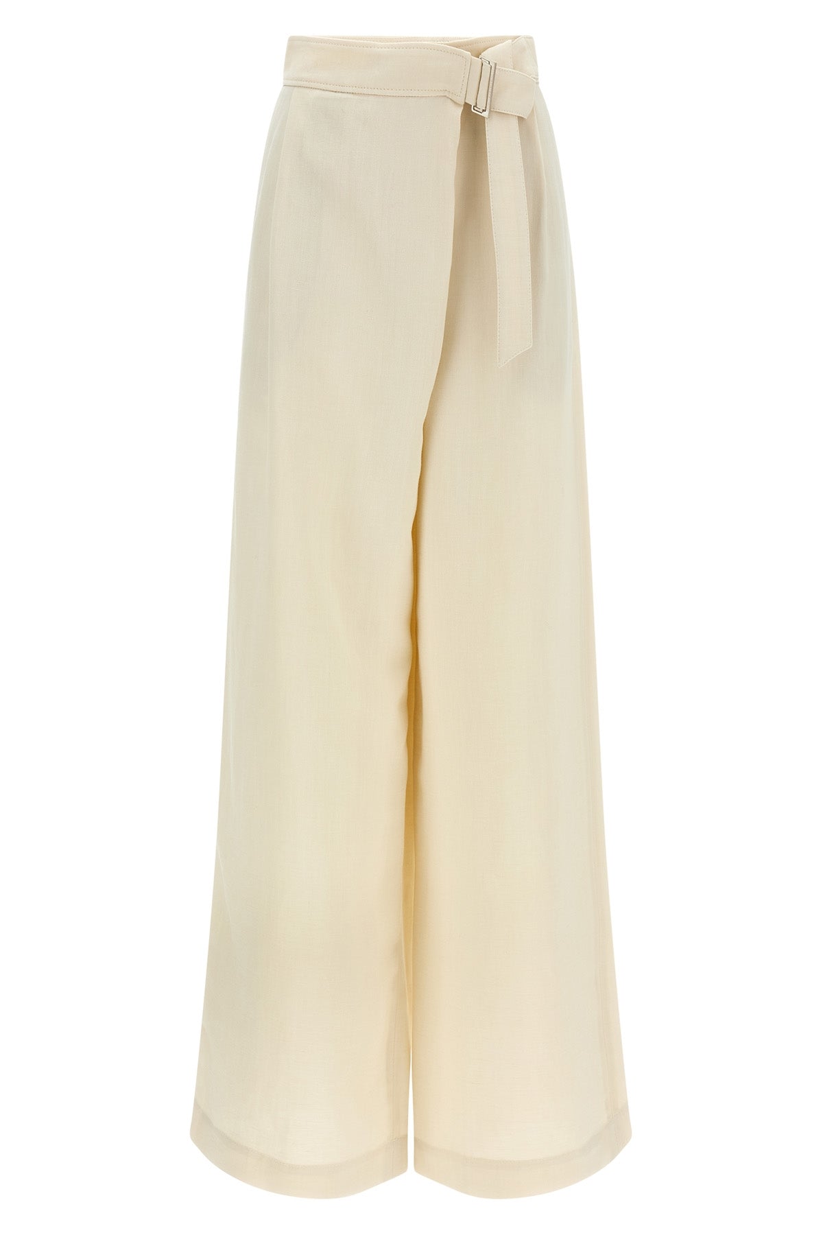 palazzo pants in linen blend