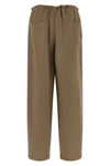 tailored track viscose and linen fluid twill pants