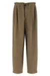 tailored track viscose and linen fluid twill pants