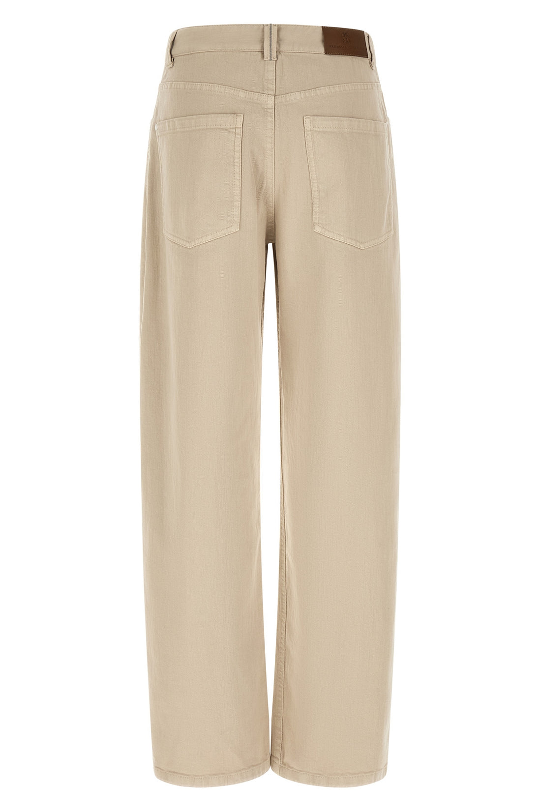 BRUNELLO CUCINELLI 36 brunello cucinelli trousers redefine the codes of casual dress through a wide an