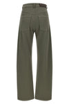 brunello cucinelli stretch cotton jeans define a wide-leg silhouette