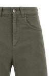 brunello cucinelli stretch cotton jeans define a wide-leg silhouette
