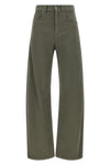 brunello cucinelli stretch cotton jeans define a wide-leg silhouette