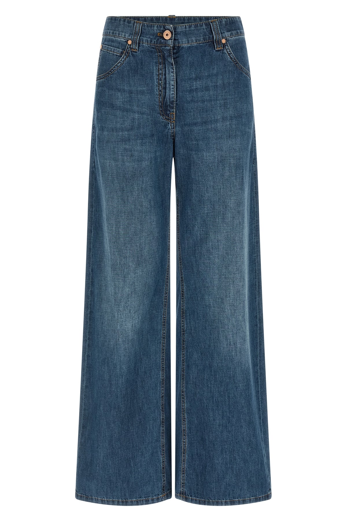 light stonewashed cotton denim jeans