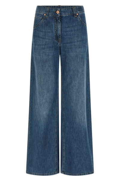 light stonewashed cotton denim jeans