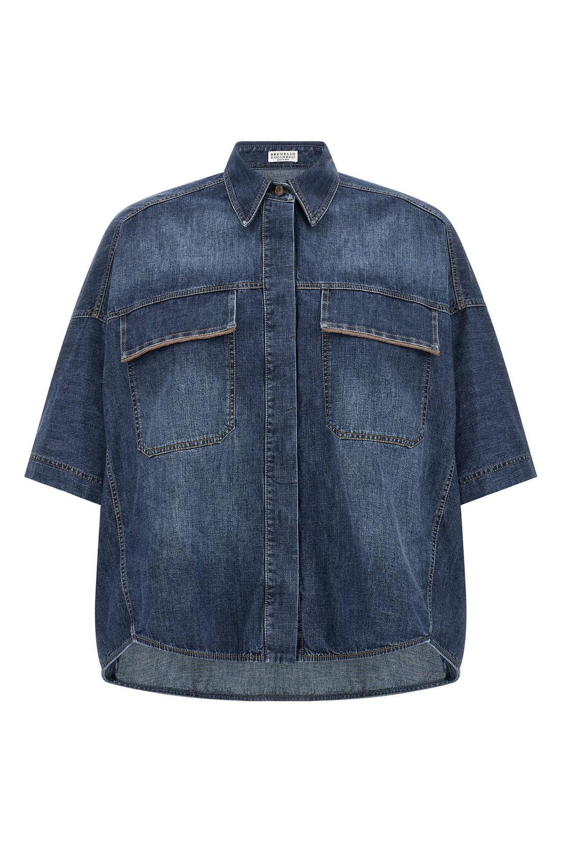 BRUNELLO CUCINELLI L light cotton denim shirt