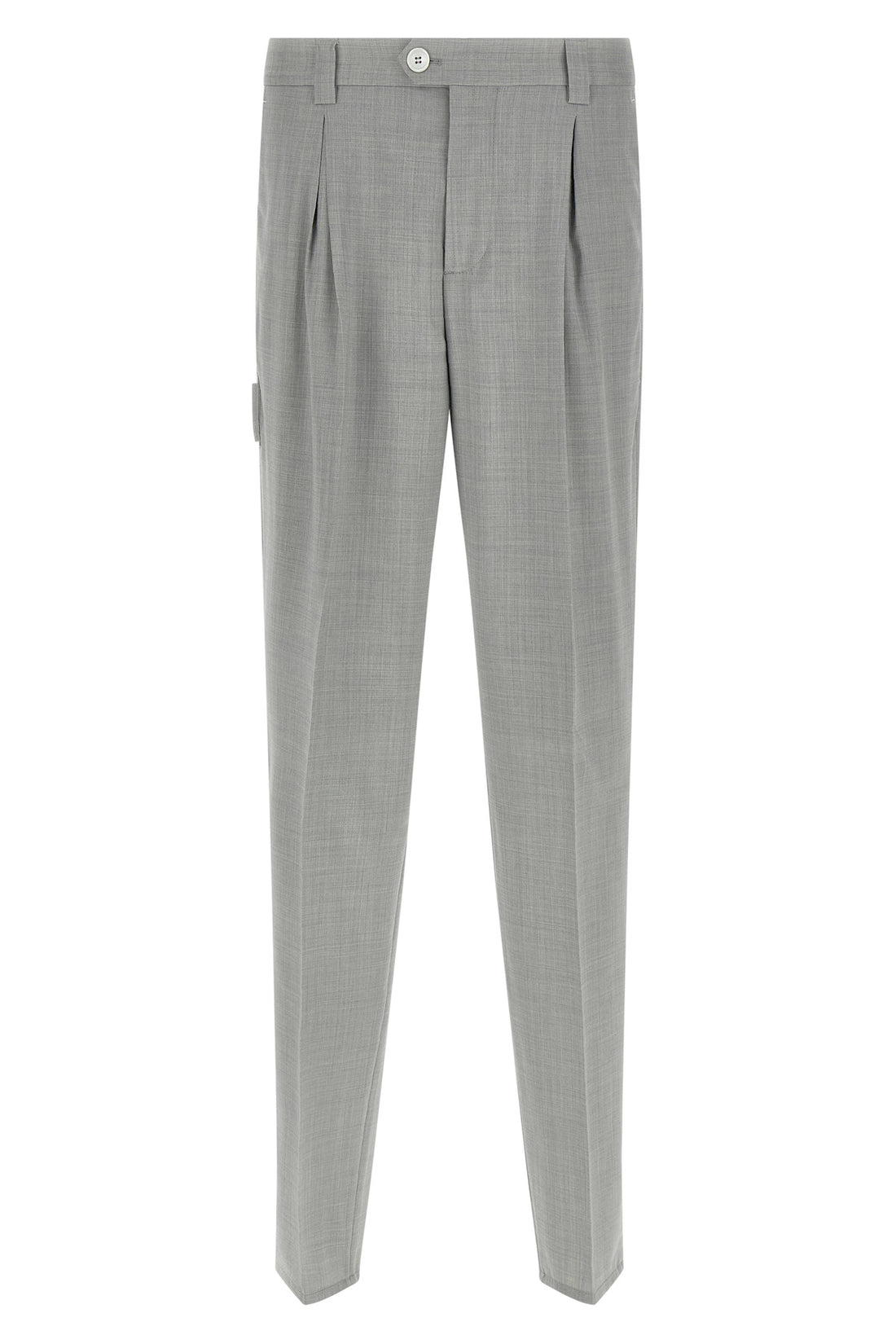 BRUNELLO CUCINELLI 46 virgin wool dynamic canvas trousers