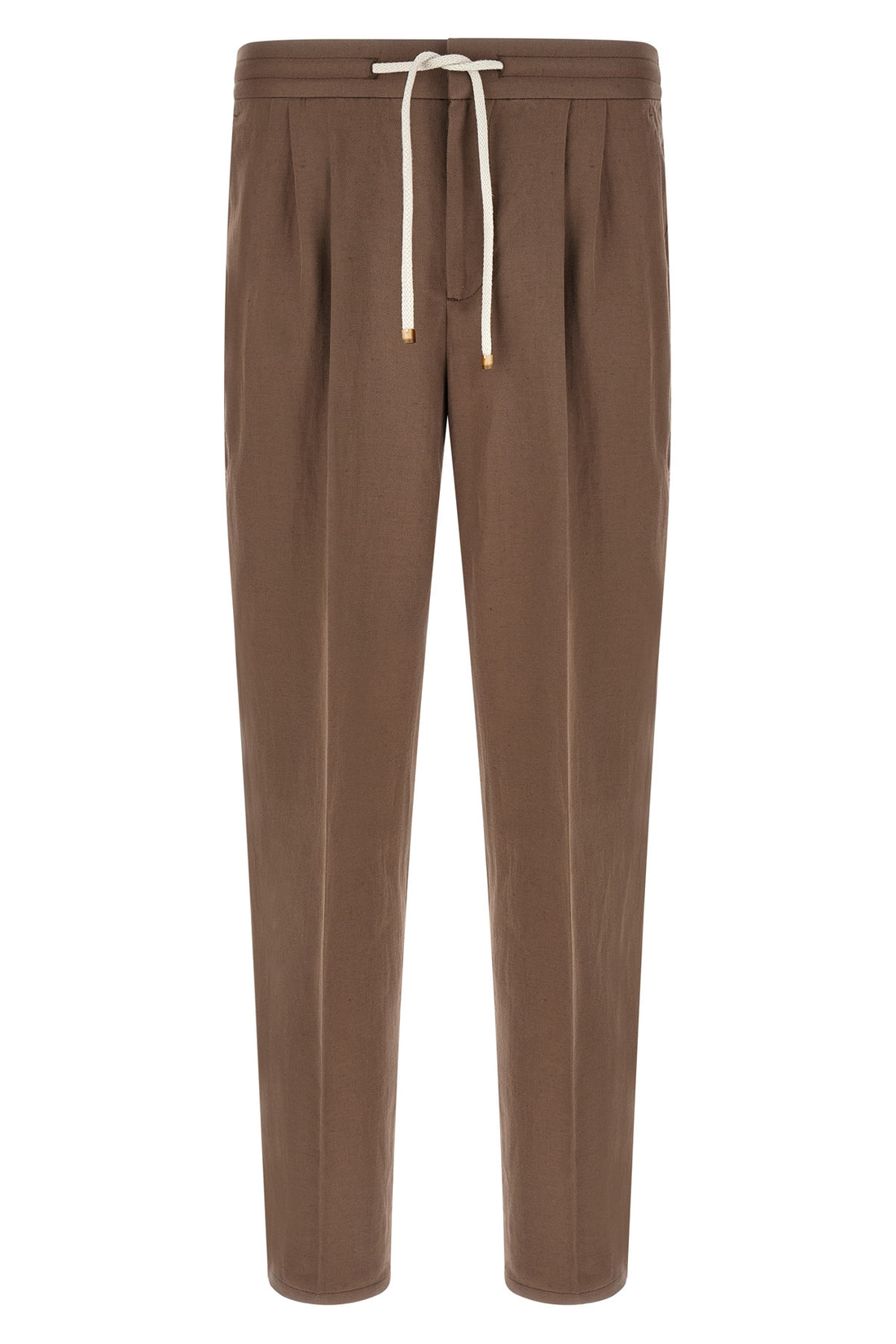 BRUNELLO CUCINELLI 46 linen and cotton blend pants