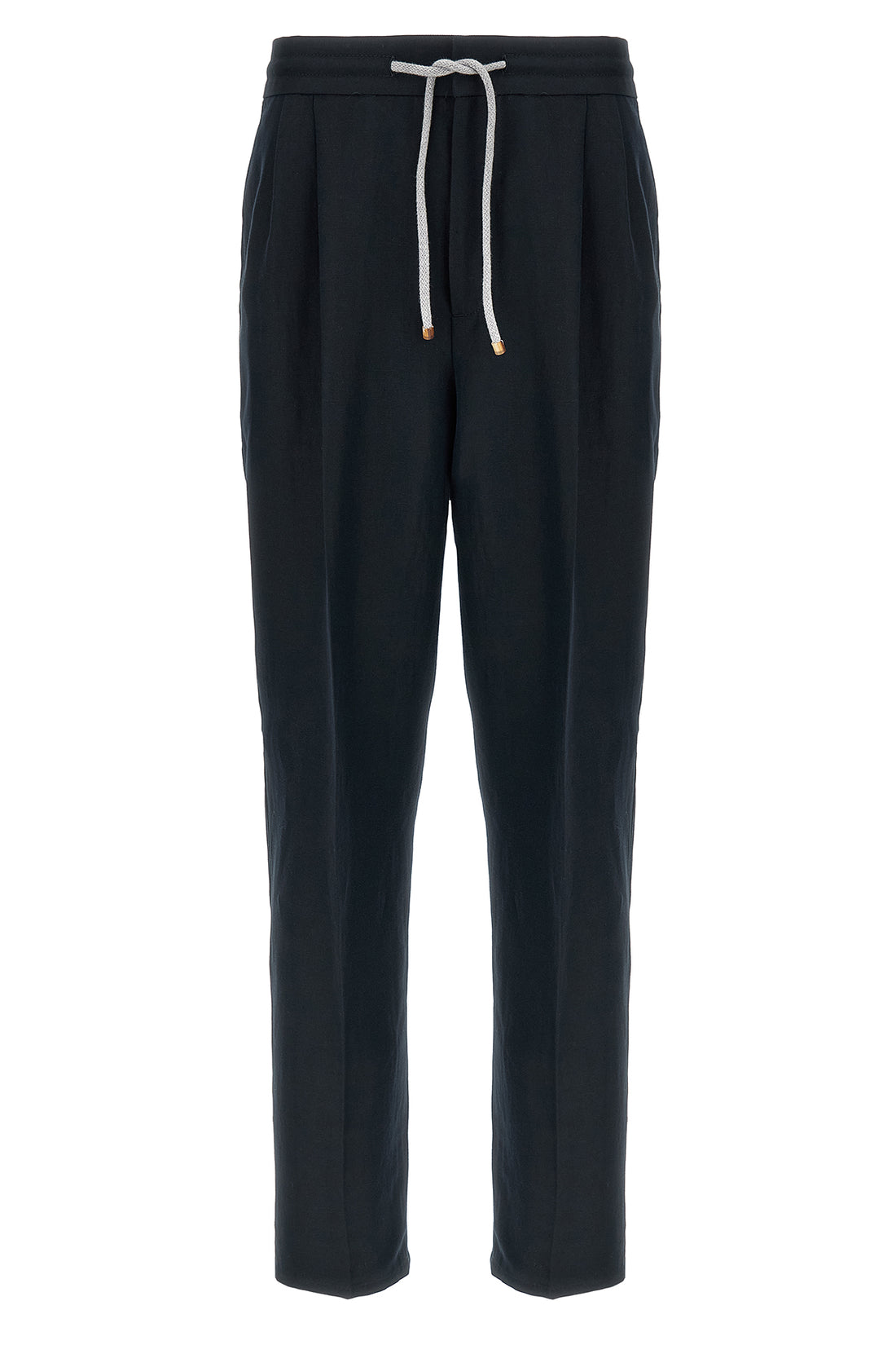 BRUNELLO CUCINELLI 46 linen and cotton blend pants