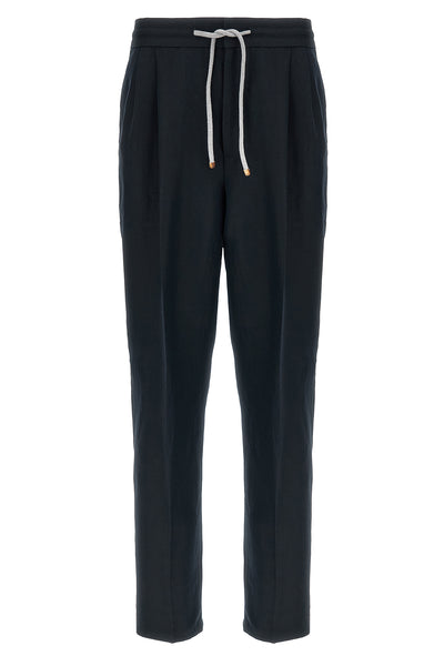 linen and cotton blend pants