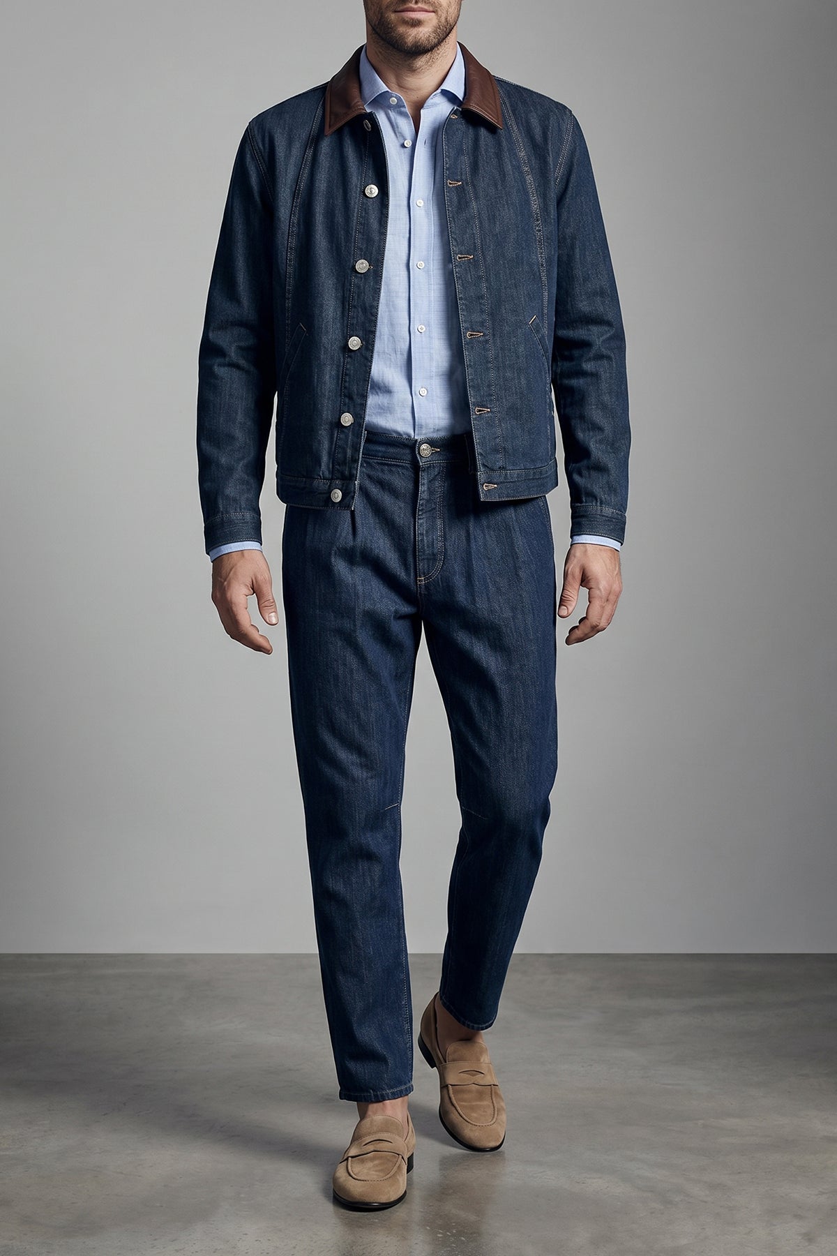 chinos in denim cotton