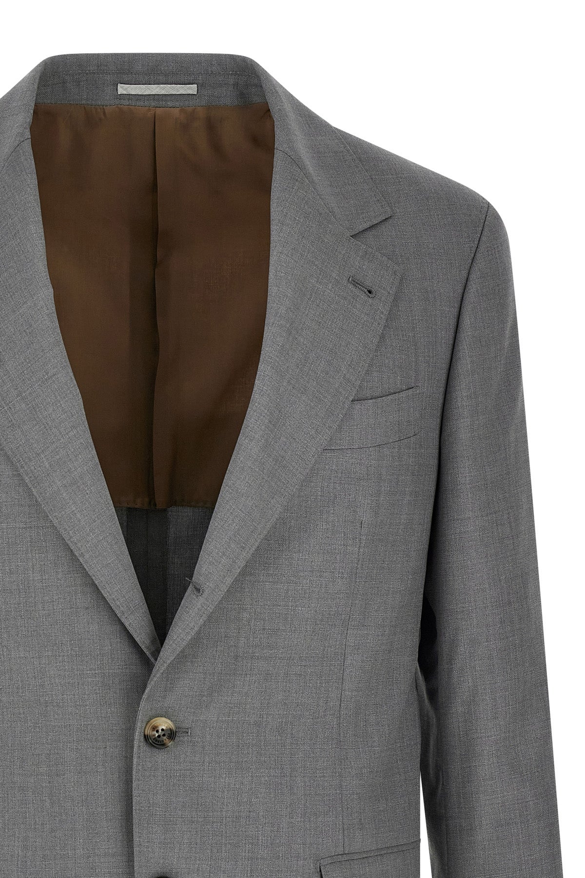 light virgin wool and silk hopsack blazer